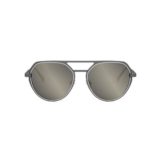 BVLGARI Octo BV40019U men Silver Geometric Sunglasses