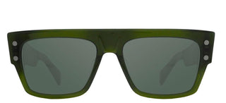 Balmain B-III unisex Green Geometric Sunglasses