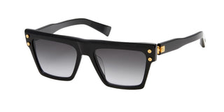 Balmain B-V unisex Black Geometric Sunglasses