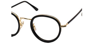 L.G.R CAIRO ACETATE METAL/O unisex Havana Round Eyeglasses