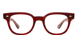 Garrett Leight CANTER men Red Geometric Eyeglasses