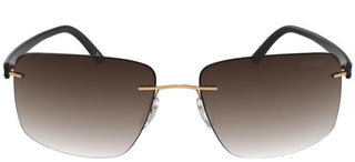 Silhouette CARBON T1 8722 men Gold Geometric Sunglasses