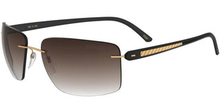 Silhouette CARBON T1 8722 men Gold Geometric Sunglasses