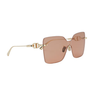 DIOR CD Chain M1U women Yellow Shield Sunglasses