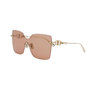 DIOR CD Chain M1U women Yellow Shield Sunglasses