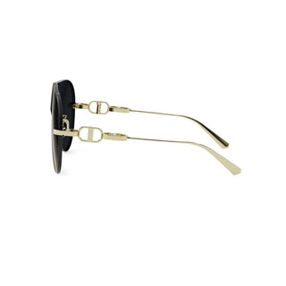 DIOR CD Chain M2U women Gold Pilot Sunglasses