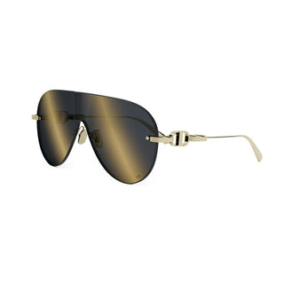 DIOR CD Chain M2U women Gold Pilot Sunglasses