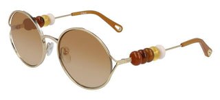 Chloé CE167S women Gold Round Sunglasses