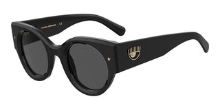 Chiara Ferragni CF 7024/S women Black Squared Sunglasses