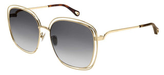 Chloé CH0077SK women Gold Geometric Sunglasses