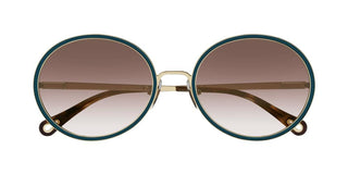 Chloé CH0100S women Gold Geometric Sunglasses