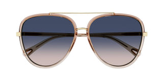 Chloé CH0129S women Orange Pilot Sunglasses