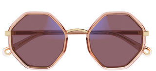 Chloé CH0132S women Orange Geometric Sunglasses