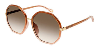 Chloé CH0133SA women Brown Geometric Sunglasses