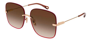 Chloé CH0134S women Red Geometric Sunglasses