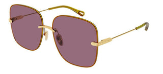 Chloé CH0134S women Yellow Geometric Sunglasses