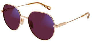 Chloé CH0137S women Gold Geometric Sunglasses