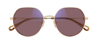 Chloé CH0137S women Gold Geometric Sunglasses