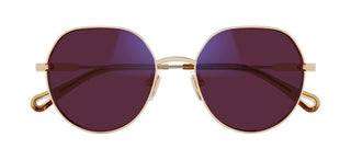 Chloé CH0137S women Gold Geometric Sunglasses