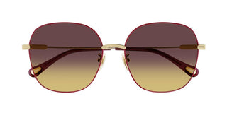 Chloé CH0139SA women Gold Geometric Sunglasses