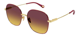 Chloé CH0139SA women Gold Geometric Sunglasses