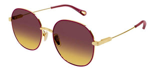 Chloé CH0140SA women Gold Geometric Sunglasses