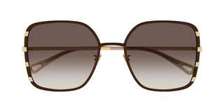 Chloé CH0143S women Brown Geometric Sunglasses