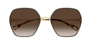 Chloé CH0146S women Gold Geometric Sunglasses