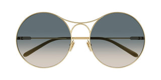 Chloé CH0166S women Gold Round Sunglasses