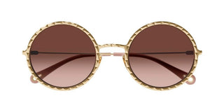 Chloé CH0230S women Gold Round Sunglasses