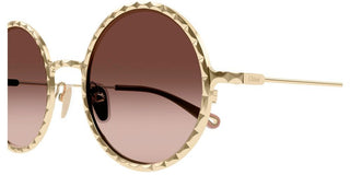 Chloé CH0230S women Gold Round Sunglasses