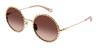 Chloé CH0230S women Gold Round Sunglasses