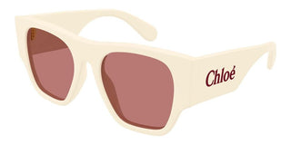 Chloé CH0233S women White Squared Sunglasses