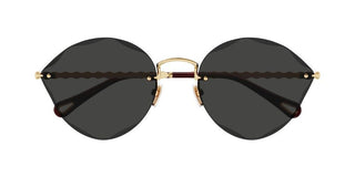 Chloé CH0253S women Gold Cat Eye Sunglasses