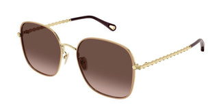 Chloé CH0255S women Gold Geometric Sunglasses