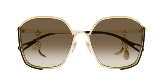 Chloé CH0288S women Gold Squared Sunglasses