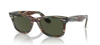 Ray-Ban CHANGE WAYFARER RB 2140 unisex Green Squared Sunglasses