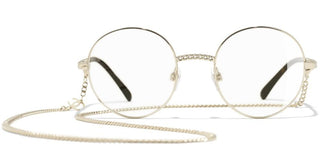 CHANEL CH 2186 women Gold Round Eyeglasses