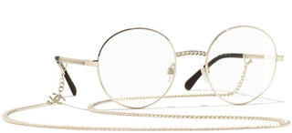 CHANEL CH 2186 women Gold Round Eyeglasses