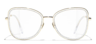 CHANEL CH 2208B women Gold Square Eyeglasses