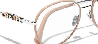 CHANEL CH 2214 women Silver Pilot Eyeglasses