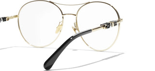 CHANEL CH 2214 women Gold Pilot Eyeglasses