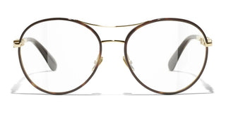 CHANEL CH 2214 women Gold Pilot Eyeglasses