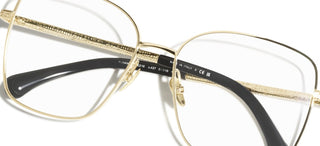 CHANEL CH 2216 women Gold Square Eyeglasses