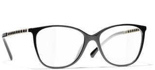 CHANEL CH 3408Q women Black Square Eyeglasses