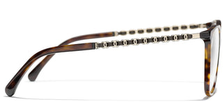 CHANEL CH 3408Q women Havana Square Eyeglasses