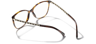 CHANEL CH 3408Q women Havana Square Eyeglasses