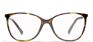 CHANEL CH 3408Q women Havana Square Eyeglasses