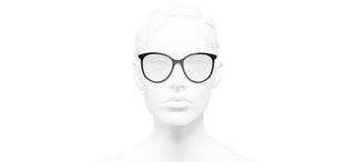 CHANEL CH 3412 women Black Pantos Eyeglasses