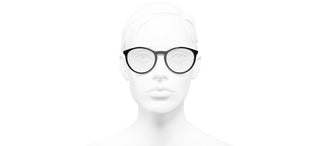 CHANEL CH 3413 women Black Pantos Eyeglasses